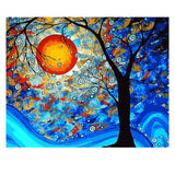 DIY Painting by number kit | Sun tree