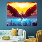 DIY Painting by number kit | Man with big wings