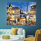 DIY Painting by number kit | Beautiful european town