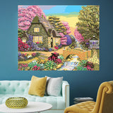 DIY Painting by number kit | Beautiful environment of the cottage