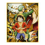 DIY Painting by number kit | Monkey·D·Luffy and Roronoa Zoro