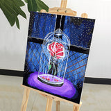 DIY Painting by number kit | Preserved flowers in glass