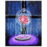 DIY Painting by number kit | Preserved flowers in glass