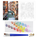 DIY Painting by number kit | Beautiful view of the river in Venice