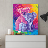 DIY Painting by number kit | Cute koalas