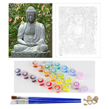 DIY Painting by number kit | Statue buddha