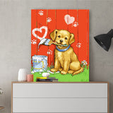 DIY Painting by number kit | Dog painting