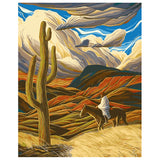 DIY Painting by number kit | Horse riding in the desert