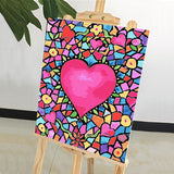 DIY Painting by number kit | Big heart