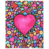 DIY Painting by number kit | Big heart