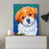 DIY Painting by number kit | Cute Terrier
