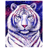 DIY Painting by number kit | White tiger