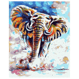 DIY Painting by number kit | Wild elephant