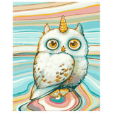 DIY Painting by number kit | Cute owl