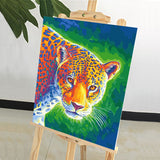 DIY Painting by number kit | African leopard