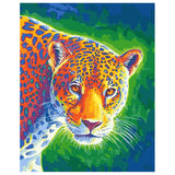 DIY Painting by number kit | African leopard