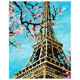 DIY Painting by number kit | Eiffel tower