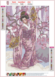 Full Diamond Painting kit - Japanese geisha