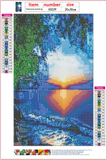 Full Diamond Painting kit - Beautiful sunset over the sea