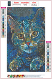 Full Diamond Painting kit - Cat