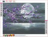 Full Diamond Painting kit - Purple flower