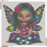 Full Diamond Painting kit - Butterfly Elf
