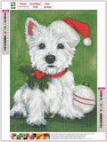 Full Diamond Painting kit - Christmas dog