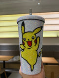 DIY Large capacity straw cup  (with glue tools)- Pikachu