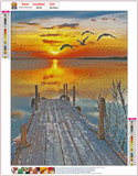 Full Diamond Painting kit - Sunset scenery