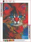 Full Diamond Painting kit - Color cat