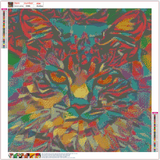 Full Diamond Painting kit - Texture cat