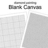 Blank canvas  Square/Round drill Diamond Painting With Glue - Hibah-Diamond painting art studio