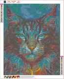 Full Diamond Painting kit - Cat