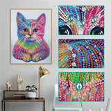 Crystal Rhinestone Diamond Painting Ki - Color cat - Hibah-Diamond painting art studio