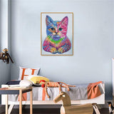 Crystal Rhinestone Diamond Painting Ki - Color cat - Hibah-Diamond painting art studio