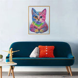 Crystal Rhinestone Diamond Painting Ki - Color cat - Hibah-Diamond painting art studio