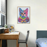 Crystal Rhinestone Diamond Painting Ki - Color cat - Hibah-Diamond painting art studio