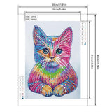 Crystal Rhinestone Diamond Painting Ki - Color cat - Hibah-Diamond painting art studio