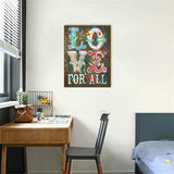 Crystal Rhinestone Diamond Painting Ki - Love for all - Hibah-Diamond painting art studio