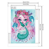 Crystal Rhinestone Diamond Painting Ki - Mermaid - Hibah-Diamond painting art studio