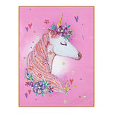 Crystal Rhinestone Diamond Painting Ki - Unicorn - Hibah-Diamond painting art studio