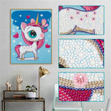 Crystal Rhinestone Diamond Painting Ki - Unicorn - Hibah-Diamond painting art studio