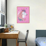 Crystal Rhinestone Diamond Painting Ki - Unicorn - Hibah-Diamond painting art studio