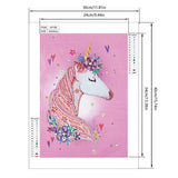 Crystal Rhinestone Diamond Painting Ki - Unicorn - Hibah-Diamond painting art studio