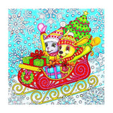 Crystal Rhinestone Diamond Painting Kit - A cat and a dog have a merry christmas