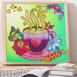 Crystal Rhinestone Diamond Painting Kit - A teacup - Hibah-Diamond painting art studio