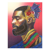 Crystal Rhinestone Diamond Painting Kit - African man