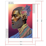 Crystal Rhinestone Diamond Painting Kit - African man - Hibah-Diamond painting art studio