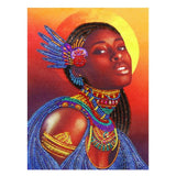 Crystal Rhinestone Diamond Painting Kit - African woman