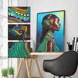 Crystal Rhinestone Diamond Painting Kit - African women - Hibah-Diamond painting art studio